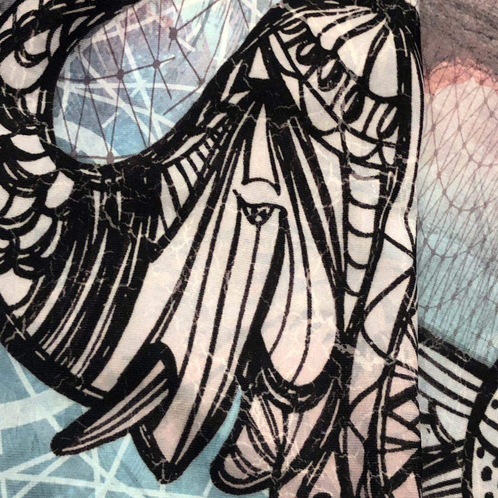 Evolution And Creation Multi Color Elephant Print… - image 5